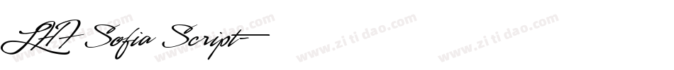 LHF Sofia Script字体转换
